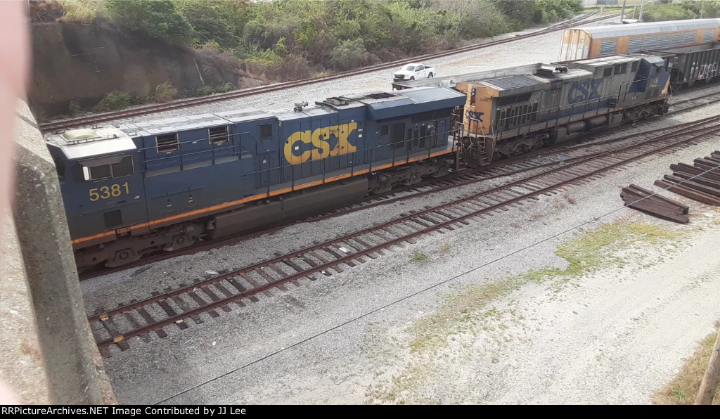 CSX 5381 & 249 in CSX Yeoman Yard